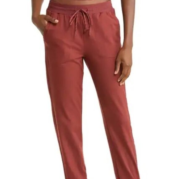 Zella, A Nordstrom Brand Live In Pocket Joggers in Burgandy Port Size S - Picture 2 of 10